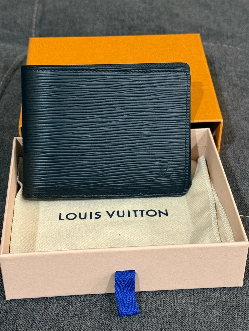 Louis Vuitton Black Epi Leather Multiple Wallet